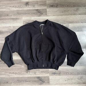 Zara Bomber Sweatshirt Jacket